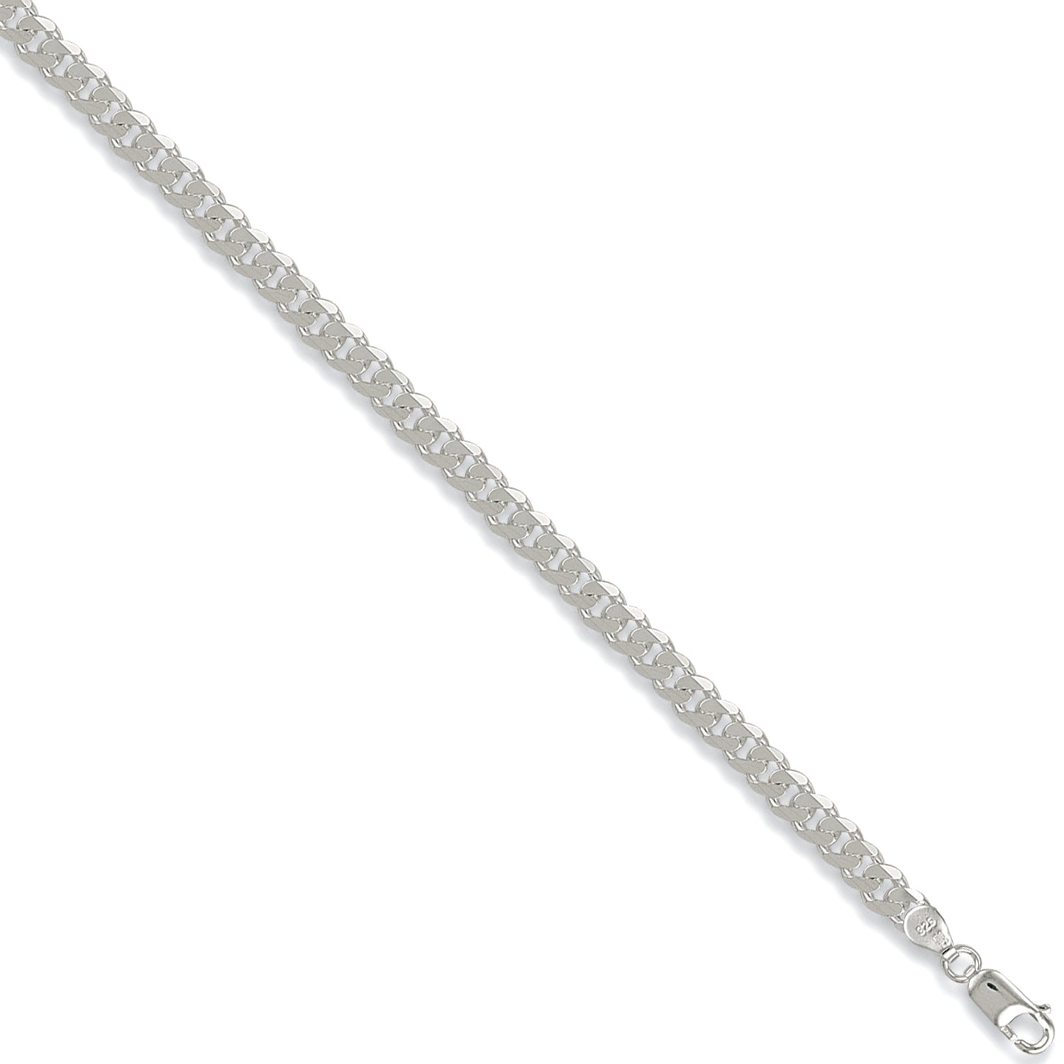 925 Sterling Silver Curb 5.4mm Chain / Bracelet