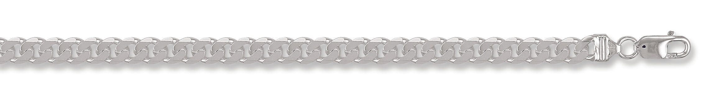 925 Sterling Silver Curb 8mm Chain / Bracelet