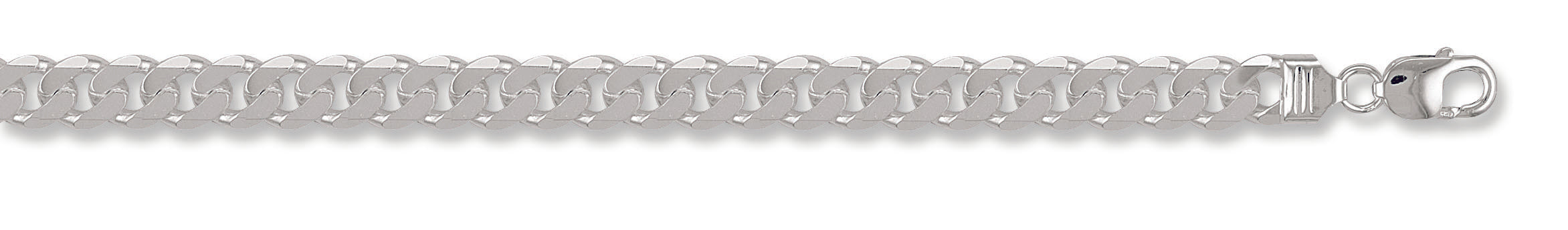 925 Sterling Silver 9.5mm Curb Chain / Bracelet