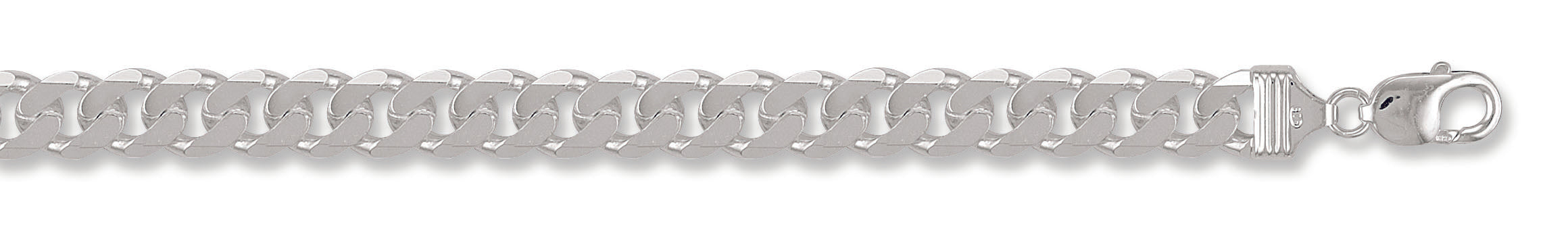 925 Sterling Silver Curb 11.3mm Chain / Bracelet