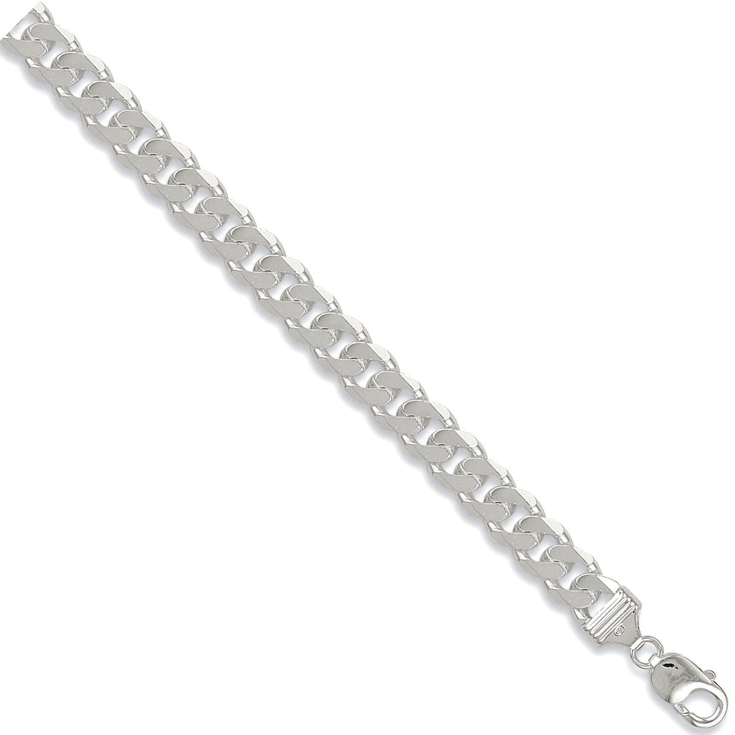 925 Sterling Silver Curb 11.3mm Chain / Bracelet