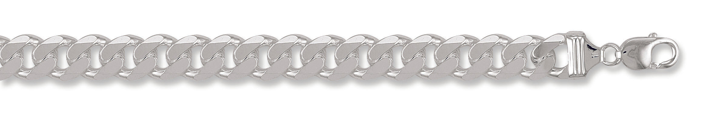 925 Sterling Silver Curb  13mm Chain / Bracelet