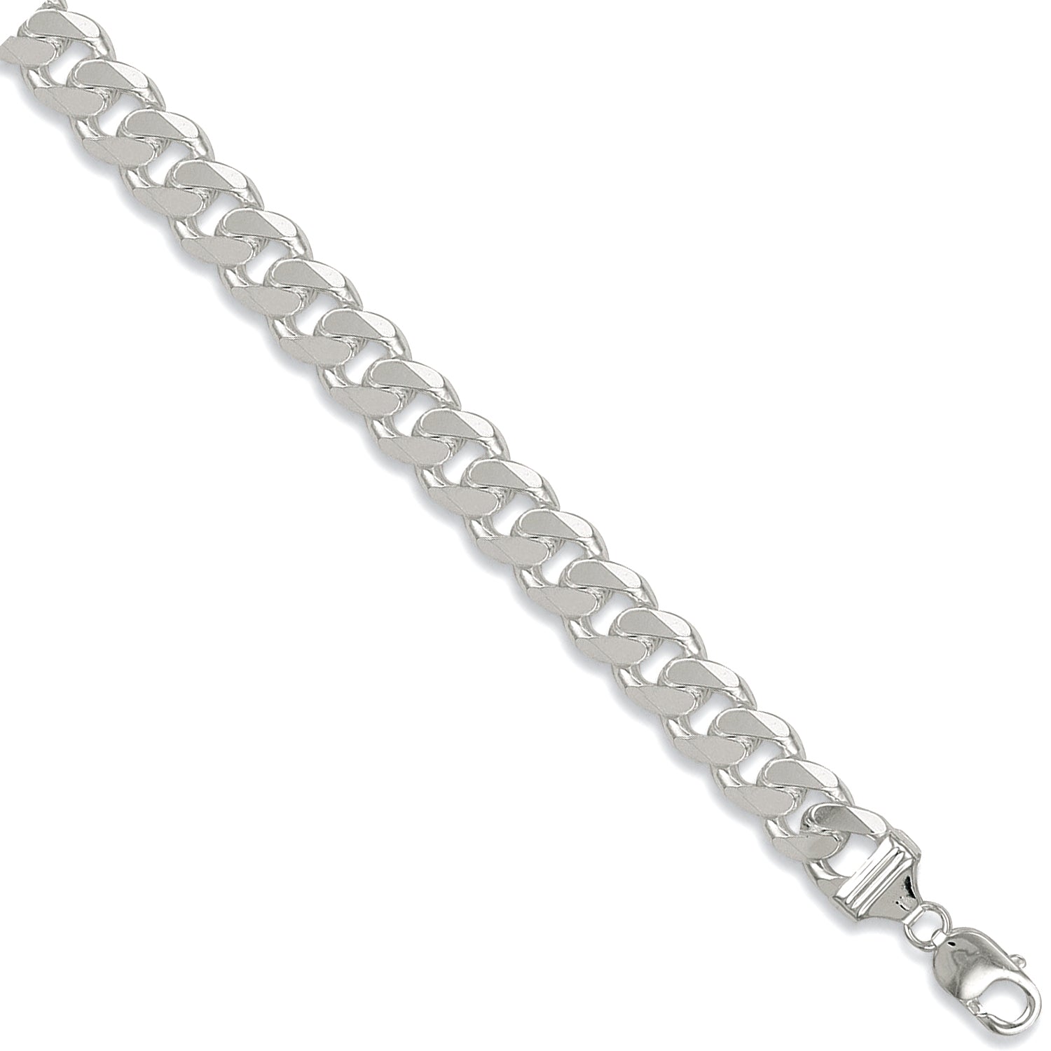 925 Sterling Silver Curb  13mm Chain / Bracelet