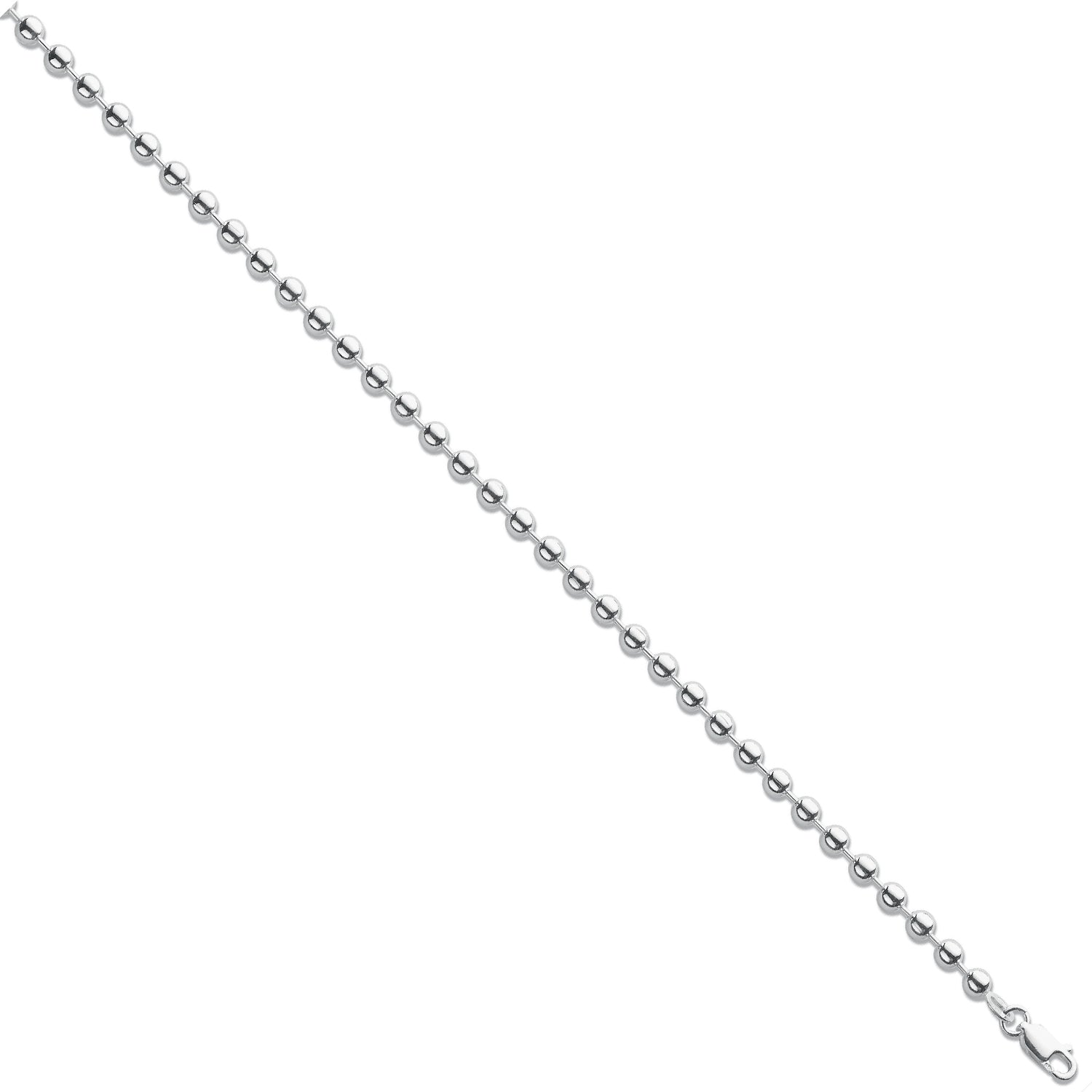 925 Sterling Silver 4mm Ball Chain / Bracelet