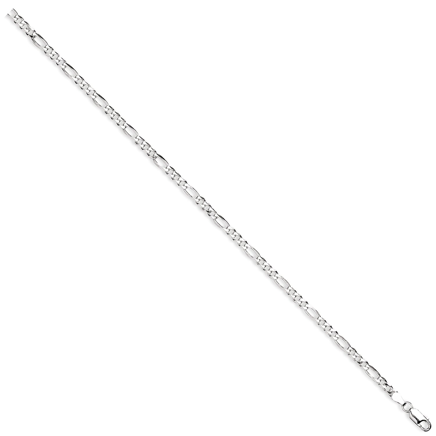 925 Sterling Silver Figaro 4mm Chain / Bracelet