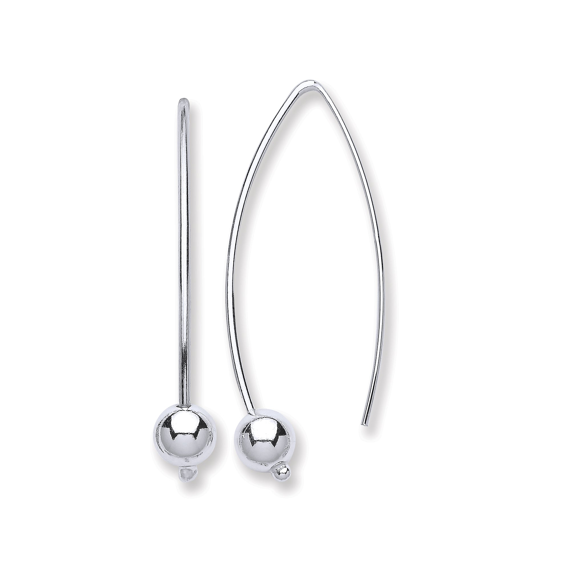 925 Sterling Silver Two Pin Earrings