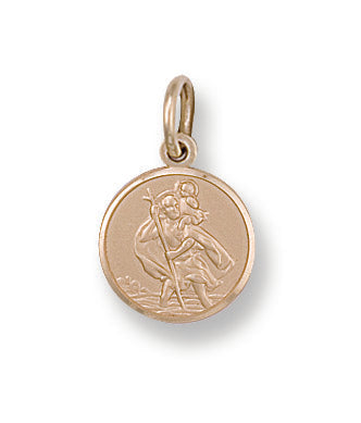 9ct Yellow Gold St Christopher Pendant