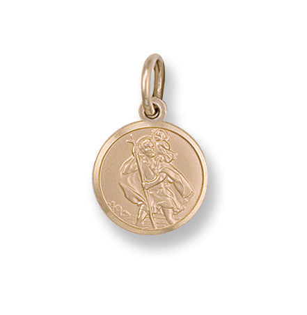 9ct Yellow Gold St Christopher Pendant