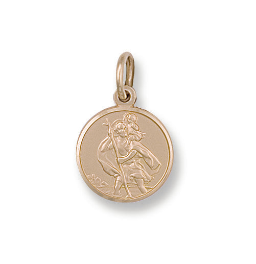 9ct Yellow Gold St Christopher Pendant