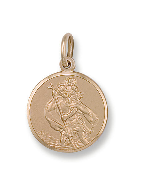 9ct Yellow Gold St Christopher Pendant