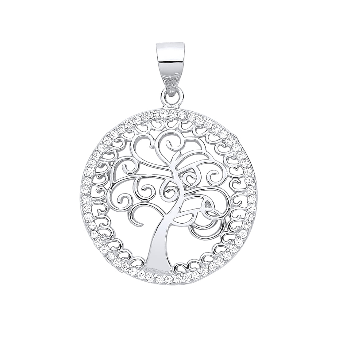 925 Sterling Silver Tree of Life Pendant with Chain