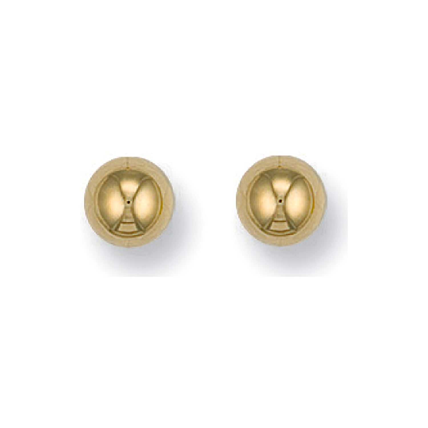 9ct Yellow Gold 6mm Ball Studs