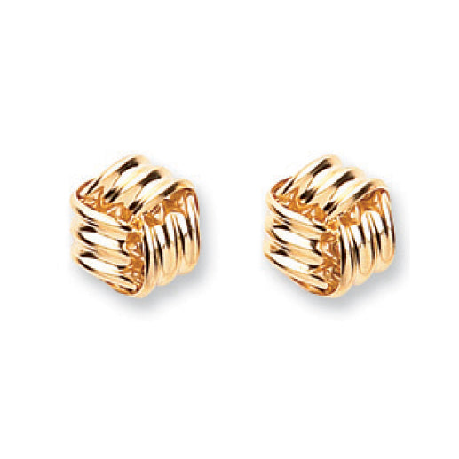 9ct Yellow Gold Fancy Knot Studs