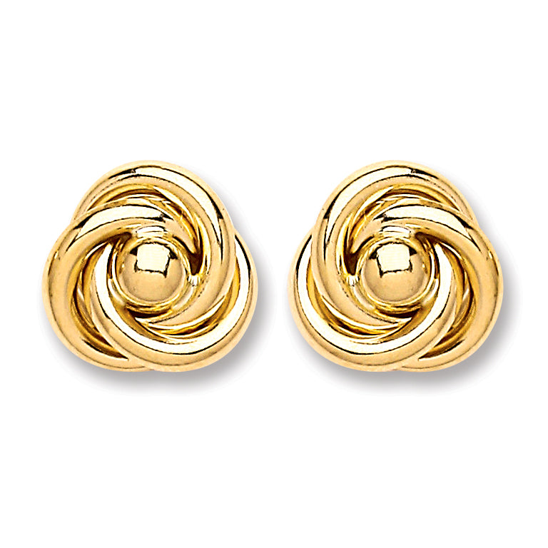 9ct Gold Medium Knot Studs