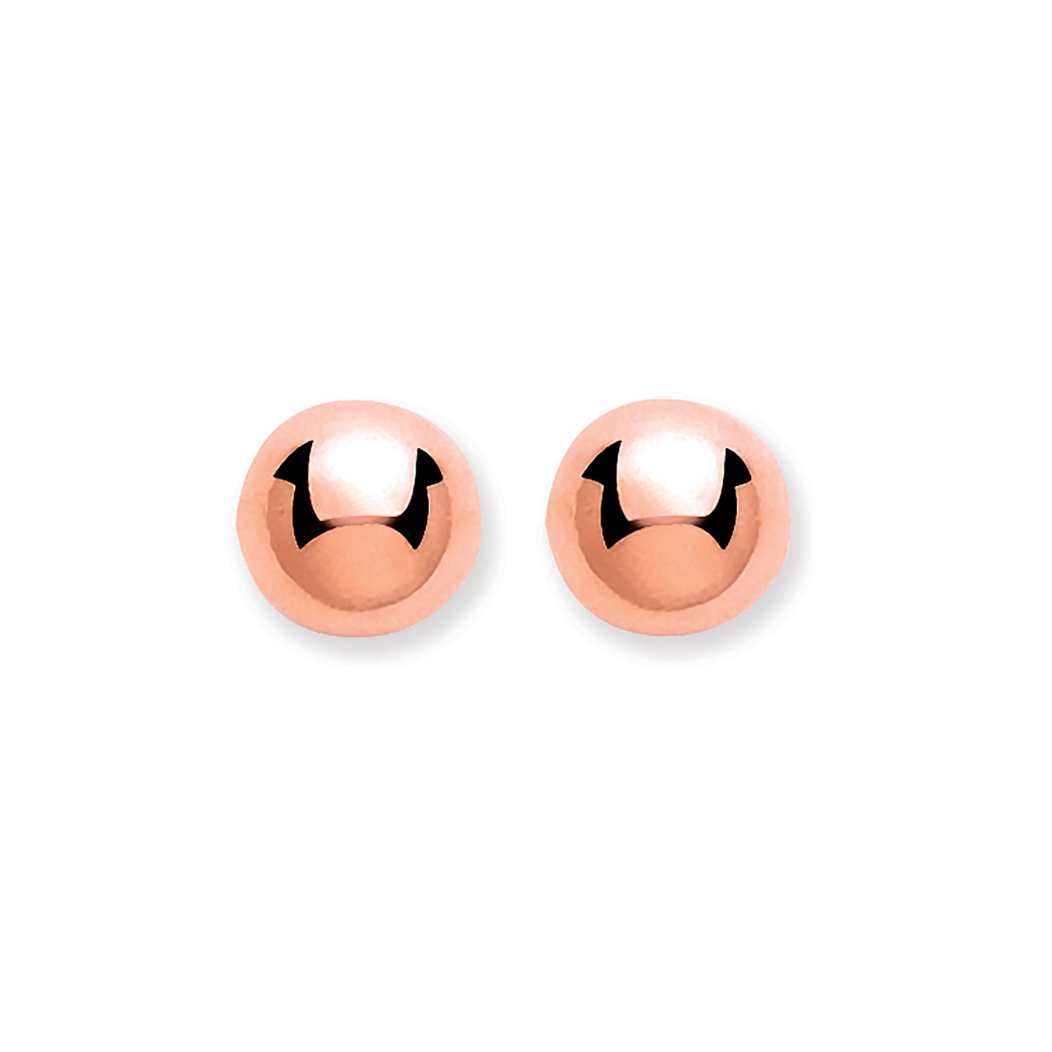 9ct Rose Gold 4mm Ball Studs