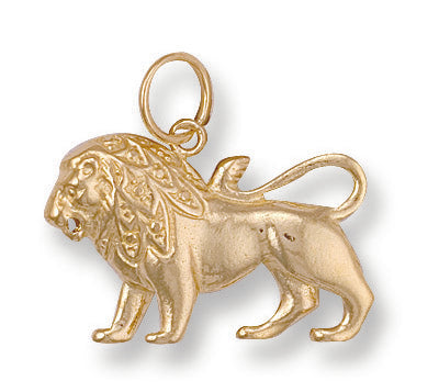 9ct Yellow Gold Leo Zodiac Pendant