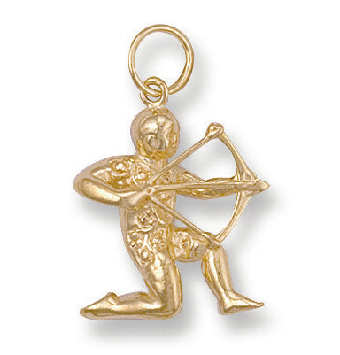 9ct Yellow Gold Sagittarius Zodiac Pendant