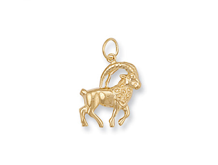 9ct Yellow Gold Capricorn Zodiac Pendant