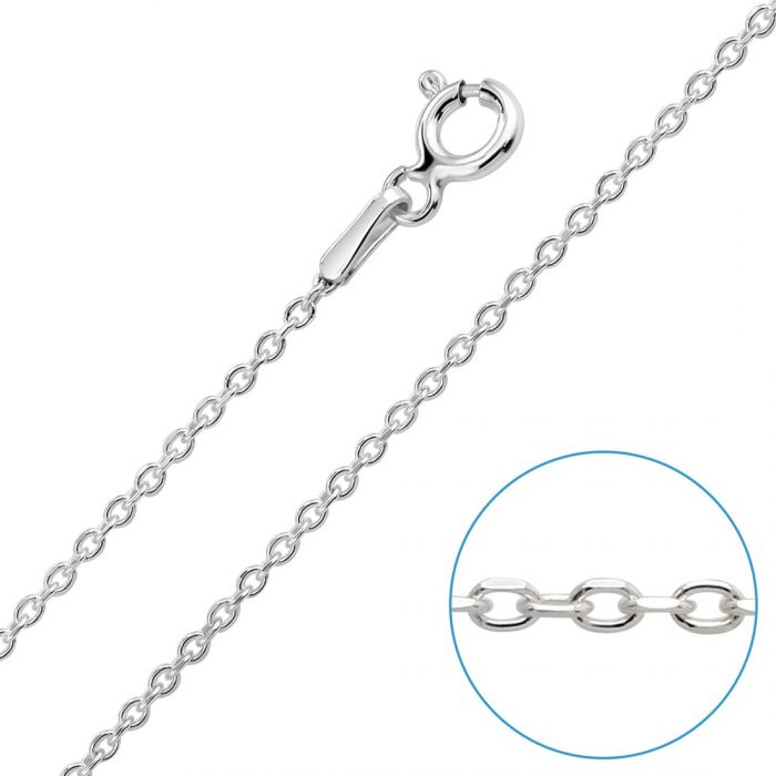 925 Sterling Silver Diamond Cut Chain 0.5mm